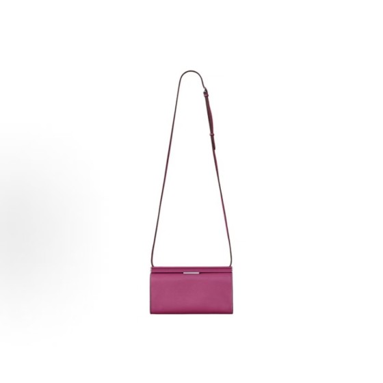 HERMES Clic-H 21 Silver clasp single-shoulder crossbody Bag 21 Women\'s L3 Rose Pourpre Purple Rose color